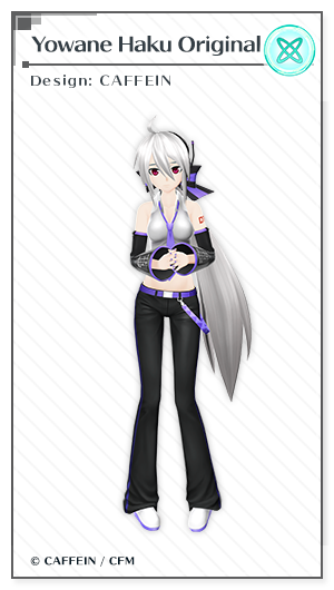 "Haku Yowane original" design: CAFFEIN
