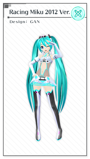 Racing Miku 2012 Ver. | Design: GAN