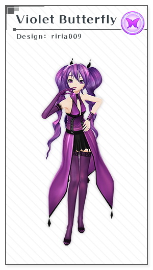Violet Butterfly | Design: riria009