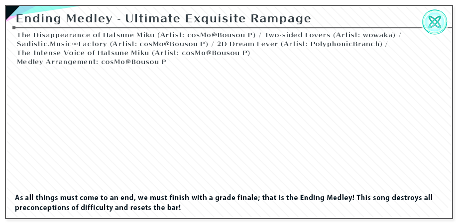 Ending Medley ~Ultimate Exquisite Rampage~