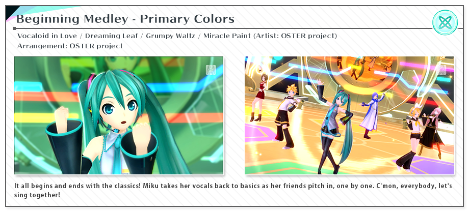 Classic Medley ~Primary Colors~ | Artist: OSTER project | Arrangement: OSTER project
