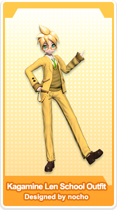 Kagamine Len School Outfit